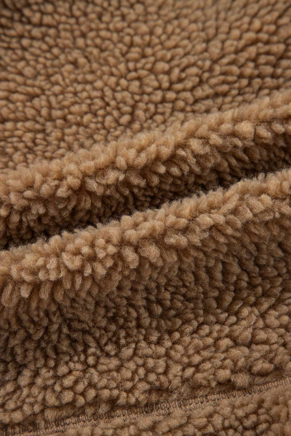 Drawstring Fleece Zip Up Hooded Jacket - Trendsi - Flyclothing LLC