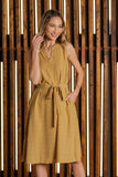 Sew In Love Full Size Printed Sleeveless Dress with Side Pockets - Trendsi