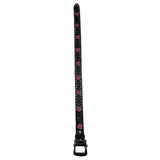 Rockmount Ranch Wear tooled rose leather belts black pink roses - Rockmount Clothing - Flyclothing LLC