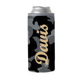 UC Davis Black Camo 12oz Slim Can Coolie - Logo Brands - Flyclothing LLC