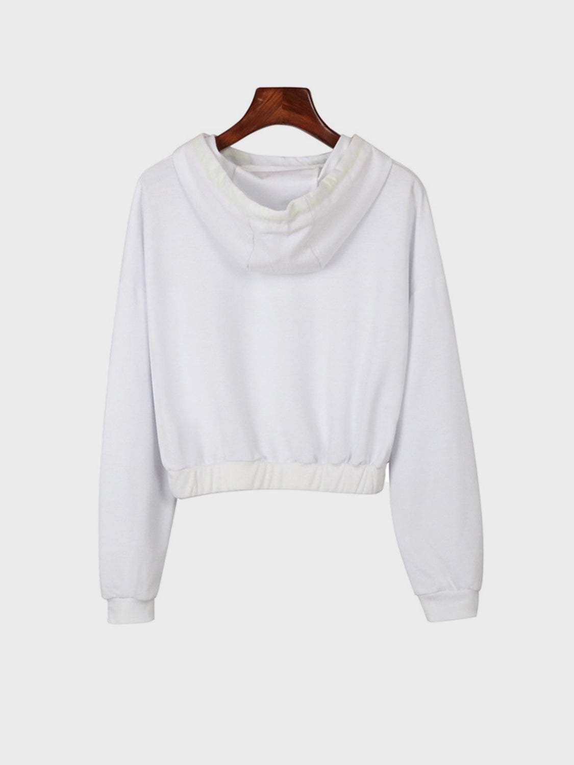 Perfee Drawstring Letter Long Sleeve Hoodie - Trendsi - Flyclothing LLC