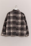 HYFVE Plaid Button Up Boucle Jacket - Trendsi