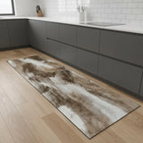 8' Brown And Beige Abstract Runner Rug - Homeroots - Flyclothing LLC