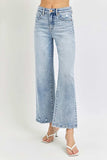RISEN Full Size Tummy Control High Rise Crop Wide Leg Jeans - Trendsi - Flyclothing LLC