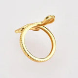 925 Sterling Silver Snake Shape Ring - Trendsi