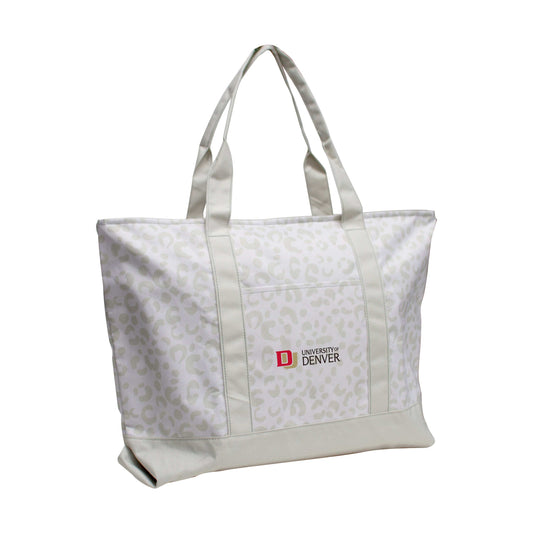 Denver Leopard Pattern Tote - Logo Brands - Flyclothing LLC