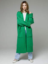 Pocketed Open Front Dropped Shoulder Cardigan - Trendsi - Flyclothing LLC