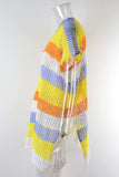 Slit Color Block V-Neck Cover-Up - Trendsi - Flyclothing LLC