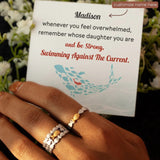 925 Sterling Silver Fish Open Ring - Trendsi