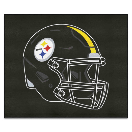 Pittsburgh Steelers Tailgater Rug - 5ft. x 6ft., Helmet Logo - Pittsburgh Steelers