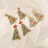 Christmas Tree Dangle Earrings - Trendsi - Flyclothing LLC
