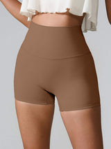 High Waist Active Shorts - Trendsi - Flyclothing LLC
