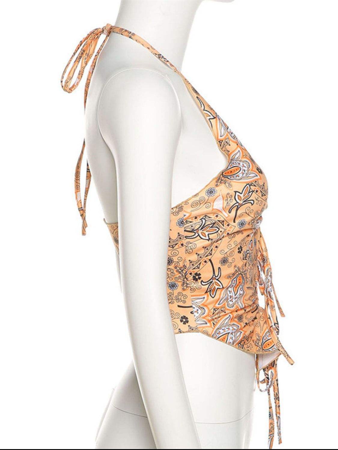 Printed Halter Neck Cami - Trendsi - Flyclothing LLC