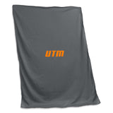 Tennessee Martin Charcoal Sweatshirt Blanket (Screened) - Logo Brands - Flyclothing LLC