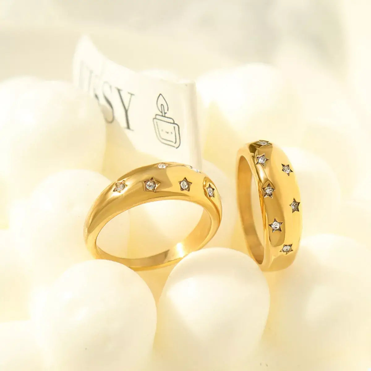 18K Gold-Plated Zircon Ring - Trendsi - Flyclothing LLC