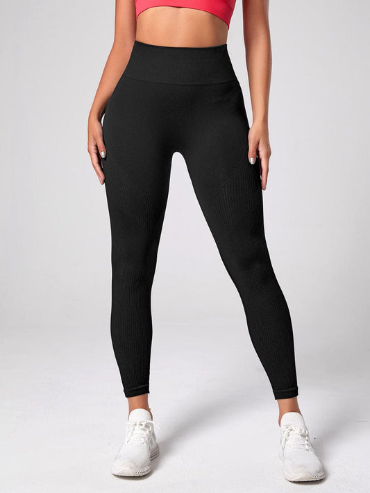 High Waist Active Leggings - Trendsi