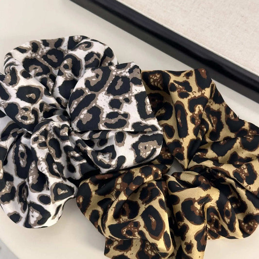 Leopard Elastic Hair Scrunchy - Trendsi - Flyclothing LLC