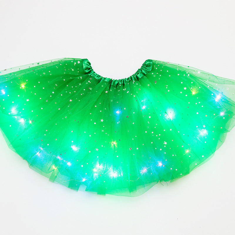 Magical & Luminous LED Princess Halloween Tutu Skirt Sequins Shiny Skirt - My Store - Flyclothing LLC