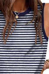Printed Round Neck Tank - Trendsi - Flyclothing LLC
