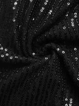 Sequin Wide Leg Pants - Trendsi - Flyclothing LLC