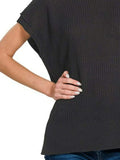 Zenana Oversized Crew Neck Sweater - Trendsi - Flyclothing LLC