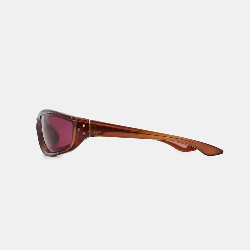 Polycarbonate Frame Rectangle Sunglasses - Trendsi - Flyclothing LLC