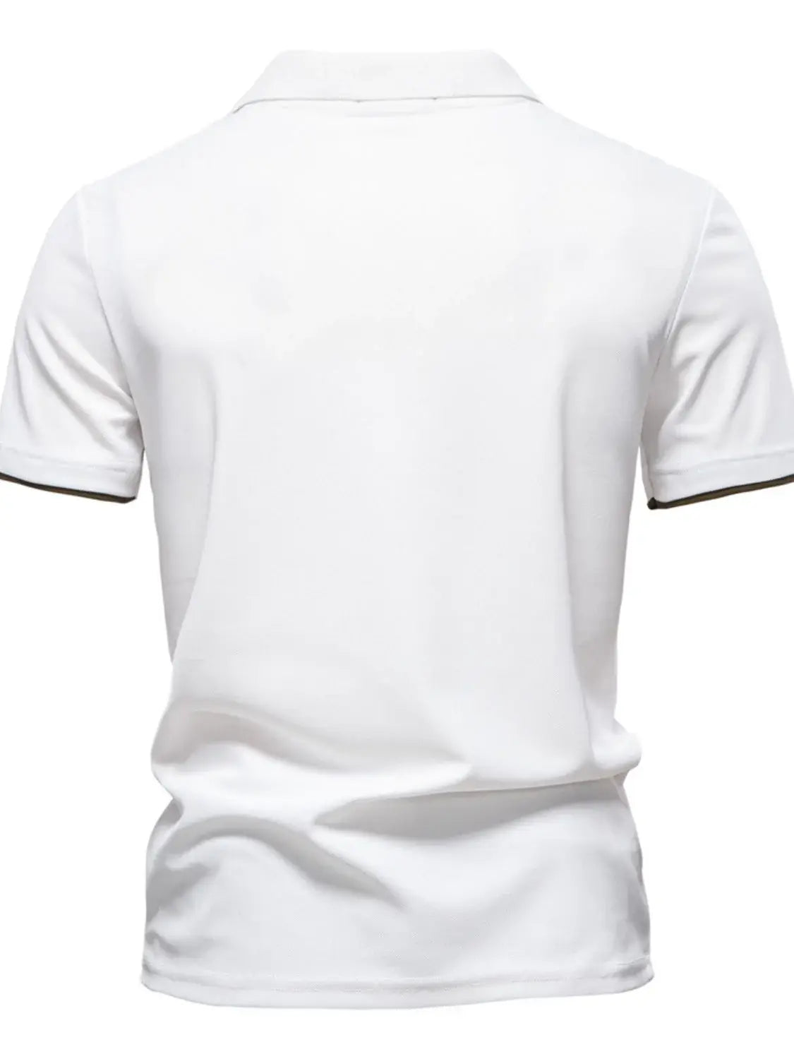 Men's Giraffe Embroidered Collared Neck Contrast Polo - Trendsi - Flyclothing LLC