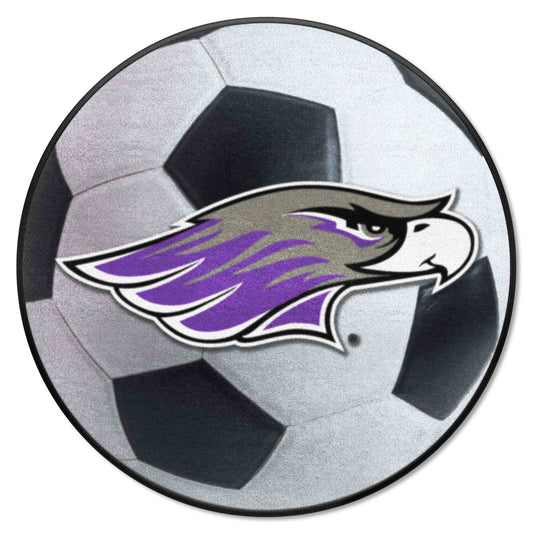 Wisconsin-Whitewater Pointers Soccer Ball Rug - 27in. Diameter