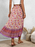 High-Low Elastic Waist Skirt - Trendsi