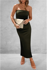 Slit Tube Midi Dress - Trendsi - Flyclothing LLC