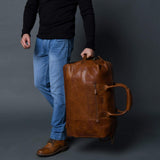 Harbor Leather Trolly Carry-On - Classy Leather Bags - Flyclothing LLC