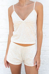 Printed V-Neck Cami and Shorts Set - Trendsi - Flyclothing LLC
