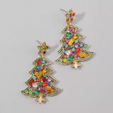 Christmas Tree Dangle Earrings - Trendsi - Flyclothing LLC