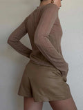 Round Neck Long Sleeve T-Shirt - Trendsi - Flyclothing LLC