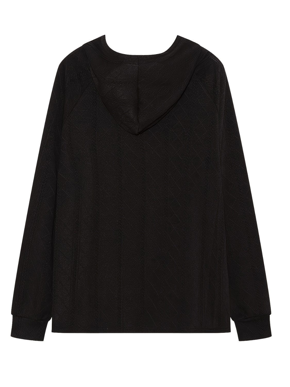Full Size Drawstring Long Sleeve Hoodie - Trendsi
