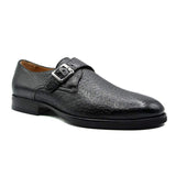 59-503-BLK ROMAN Peccary Monk Strap, Black - Zelli Italia - Flyclothing LLC