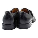 59-503-BLK ROMAN Peccary Monk Strap, Black - Zelli Italia - Flyclothing LLC