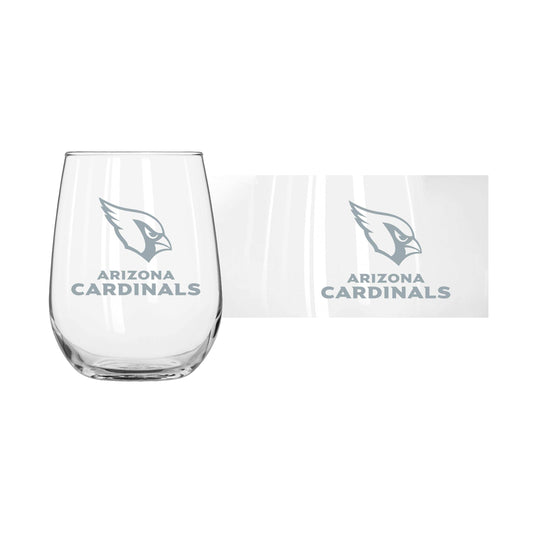 Arizona Cardinals 16oz Frost Curved Beverage Glass - Logo Brands - Flyclothing LLC