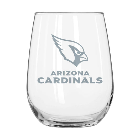 Arizona Cardinals 16oz Frost Curved Beverage Glass - Logo Brands - Flyclothing LLC