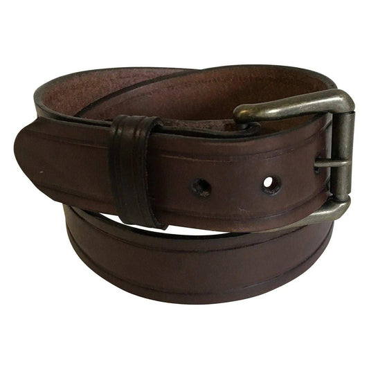 Classic Genuine Leather Western Belt (Black or Brown) - Rockmount Clothing - Flyclothing LLC