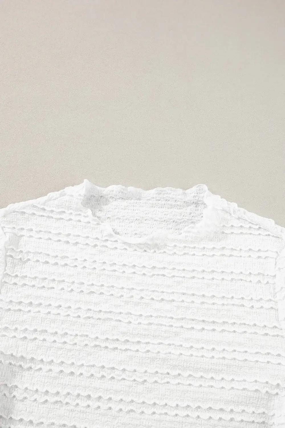 Long Sleeve Jacquard Slim Top - Trendsi - Flyclothing LLC