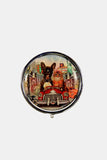 Nicole Lee USA Print Metallic Circular Large Pill Case - Trendsi - Flyclothing LLC