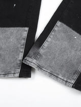 Men's Contrast Washed Bootcut Jeans - Trendsi - Flyclothing LLC