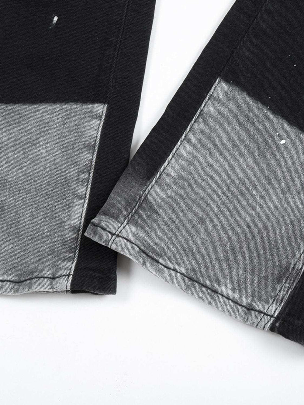 Men's Contrast Washed Bootcut Jeans - Trendsi - Flyclothing LLC