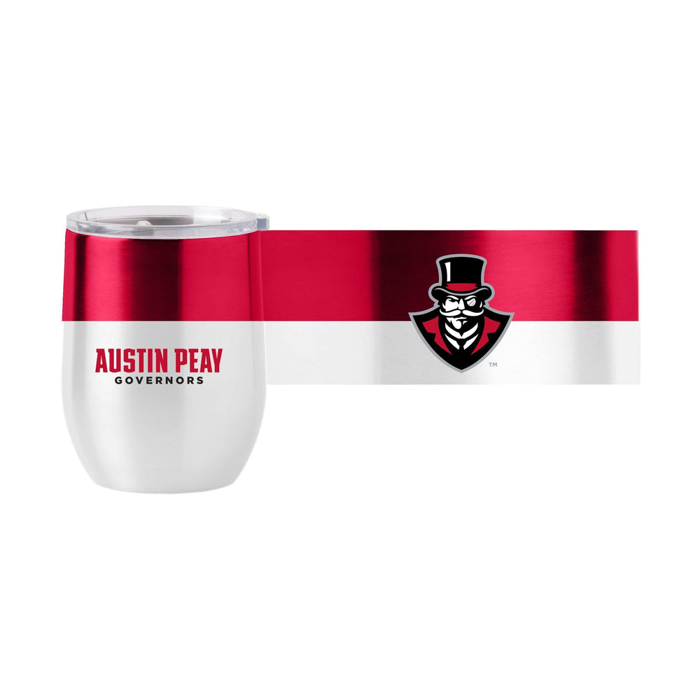 Austin Peay State 16oz Colorblock Stainless Curved Beverage - Logo Brands - Flyclothing LLC