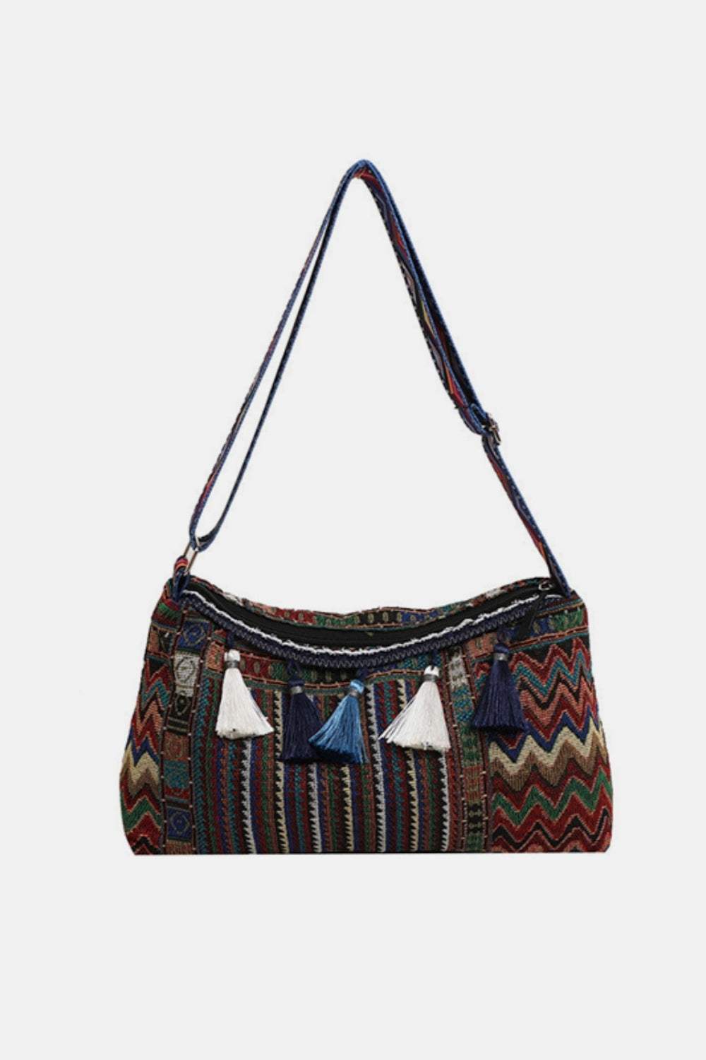 Tassel Adjustable Strap Shoulder Bag - Trendsi - Flyclothing LLC