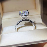 8 Carat Moissanite 925 Sterling Silver Ring - Trendsi - Flyclothing LLC