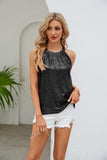 Sequin Grecian Neck Tank - Trendsi - Flyclothing LLC