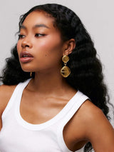 18K Gold-Plated Stainless Steel Square Earrings - Trendsi - Flyclothing LLC