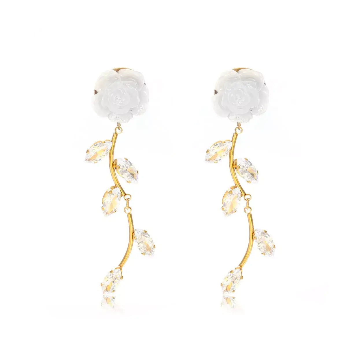 Flower Drop Earrings - Trendsi - Flyclothing LLC